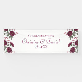 Lona Maroon Rose Wedding