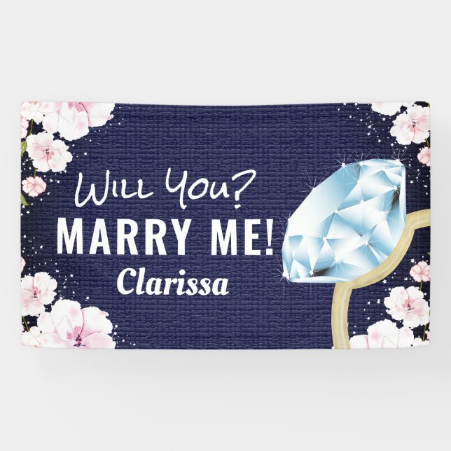 Lona Marry Me Diamond Floral (Horizontal)