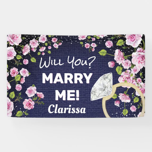 Lona Marry Me Diamond Floral (Horizontal)