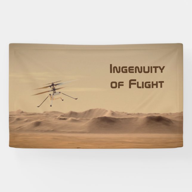 Lona Mars Ingenuity Helicopter Flight (Horizontal)