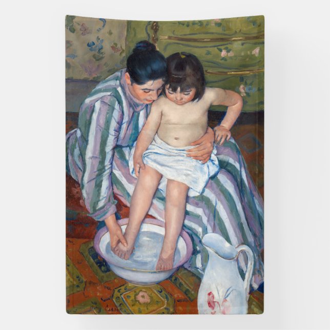 Lona Mary Cassatt - El baño del niño / El baño (Vertical)
