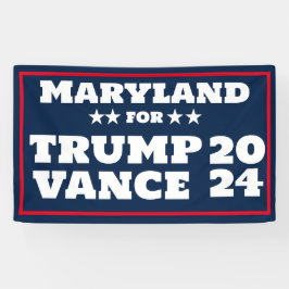 Lona Maryland para el cartel de Trump Vance 2024