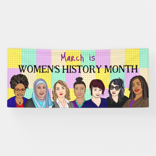 Lona Marzo es el mes de la historia de las mujeres (Horizontal)