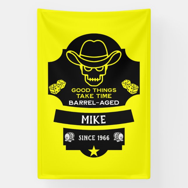 Lona Más allá de la colina envejeciendo (Vertical)