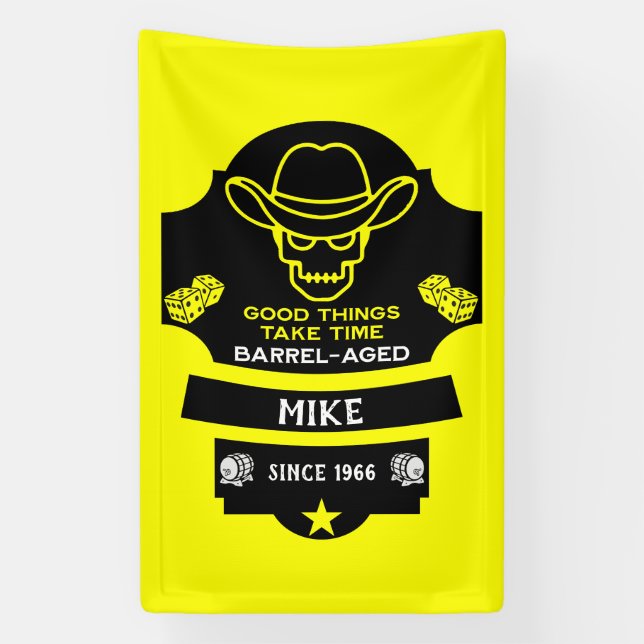 Lona Más allá de la colina envejeciendo (Vertical)