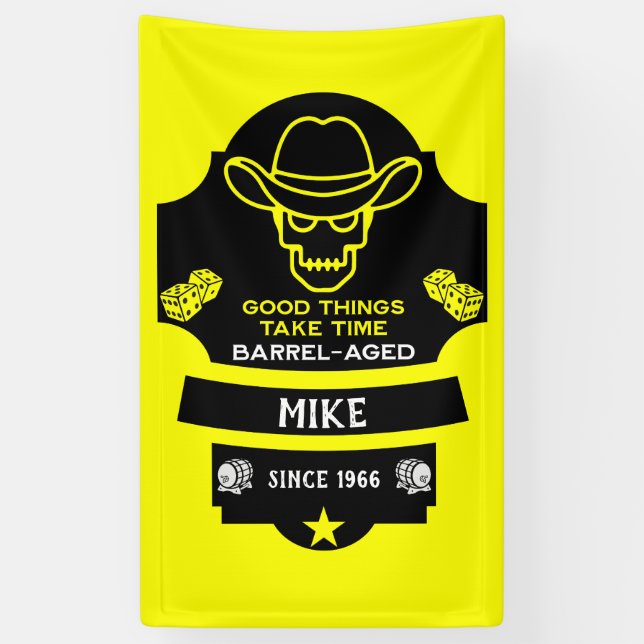 Lona Más allá de la colina envejeciendo (Vertical)