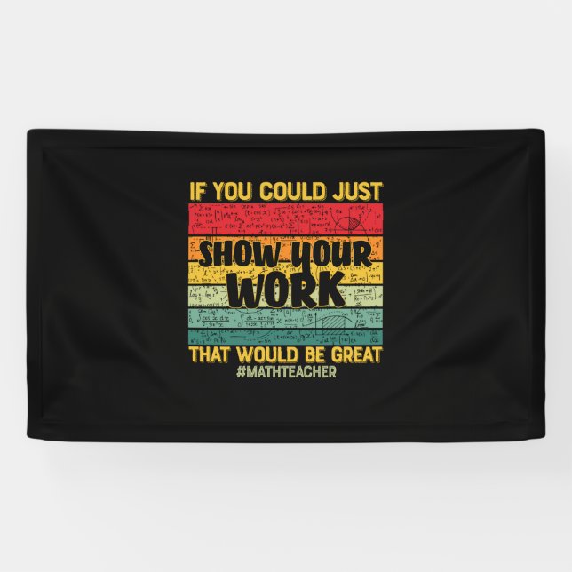 Lona Matemáticas del profesor de matemáticas si pudiera (Horizontal)