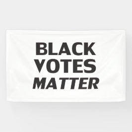 Lona Materia de votos negros - blanco negro