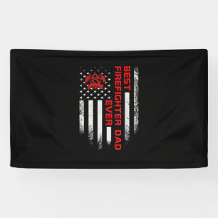 Lona Mejor bombero de la bandera estadounidense de los 