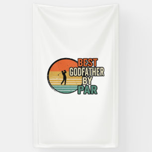 Lona Mejor padrino por Par Vintage Golf Vector Design_1