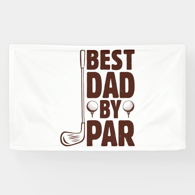 Lona Mejor Papá De Par Golf Dad (Horizontal)