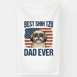 Lona Mejor papá de Shih Tzu patriota perruno