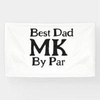 Mejor papá por par monograma simple rusti del día
