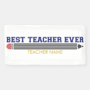 Lona Mejor Profesor Personalizado - Regalo Personalizad