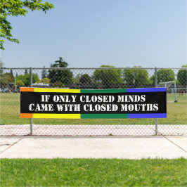 Lona Mentes cerradas cerradas Mouths Gay Pride