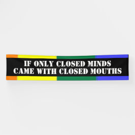 Lona Mentes cerradas cerradas Mouths Gay Pride