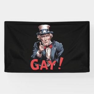 Lona Mes del Orgullo Divertido Aliado Gay LGBT