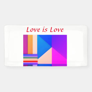 Lona Mes del orgullo gay LGBTQ amor colorido añadir nom