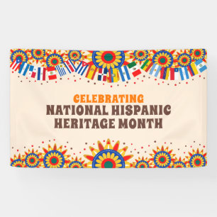 Lona Mes Nacional de la Herencia Hispana   Colorido