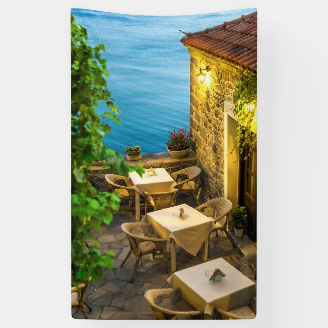 Lona Mesas al aire libre en el restaurante (Vertical)