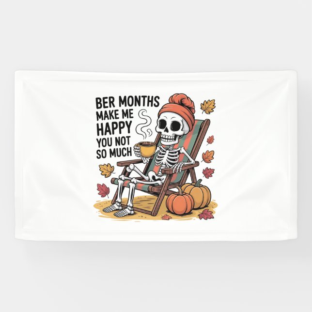 Lona Meses mejores me hacen feliz, no tantas navidades (Horizontal)