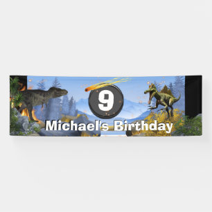 Lona meteorito de dinosaurio animales prehistóricos cu