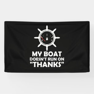 Lona Mi barco no funciona gracias al divertido barco