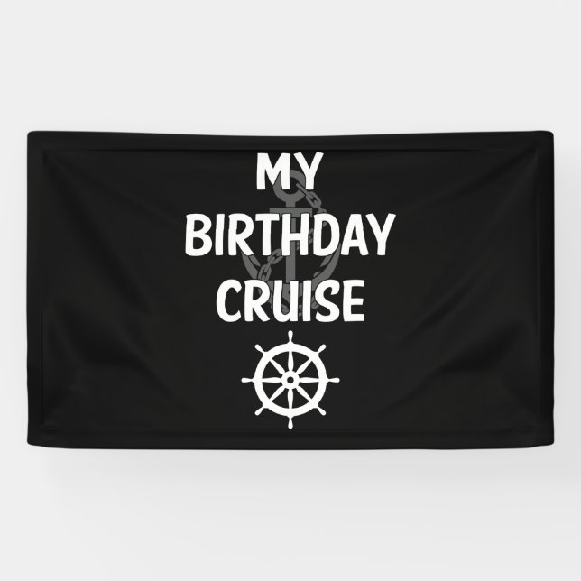 Lona Mi crucero de cumpleaños (Horizontal)