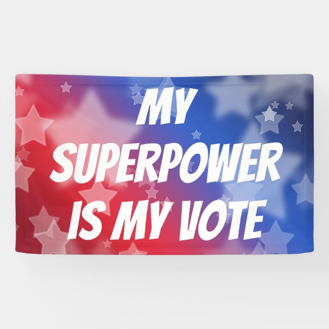 Lona Mi superpoder es mi voto (Horizontal)