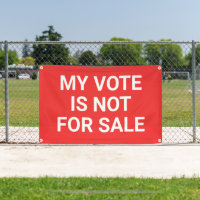 Mi voto no es un cartel de venta