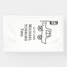 Lona Michael turning two birthday toy car traffic light