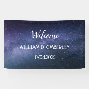 Lona Milky Way Stars Sky Galaxy Elegant Wedding
