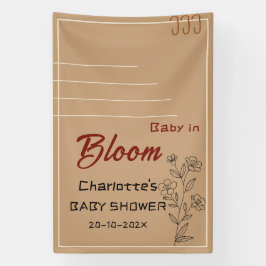 Lona Minimalist Baby In Bloom Wildflower Baby Shower