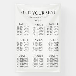 Lona Minimalist Wedding Seating Chart | Custom Modern 