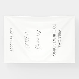 Lona Minimalist Wedding Welcome Sign | Custom Modern 