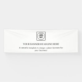 Lona Minimalist White Modern Business Logo Display