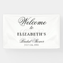 Lona Minimalista ducha de novias monogramada