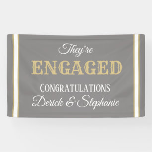 Lona ¡Mira! Banner de compromiso personalizado