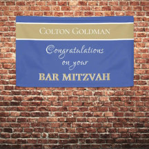 ¡Mira! Banner del bar personalizado Mitzvah