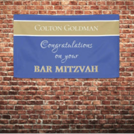 Lona ¡Mira! Banner del bar personalizado Mitzvah