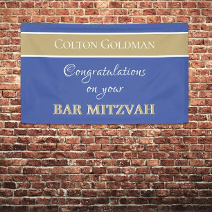 Lona ¡Mira! Banner del bar personalizado Mitzvah