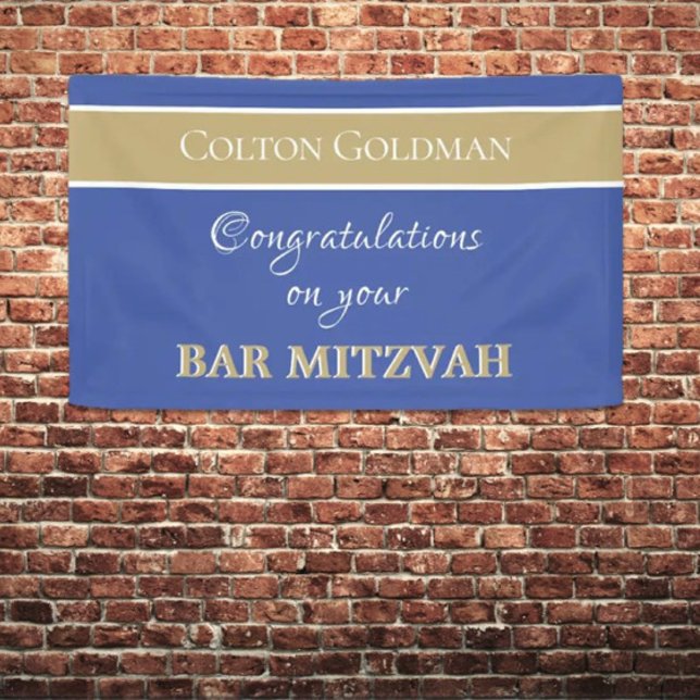 Lona ¡Mira! Banner del bar personalizado Mitzvah (Subido por el creador)