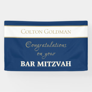 Lona ¡Mira! Personalizado Bar Mitzvah