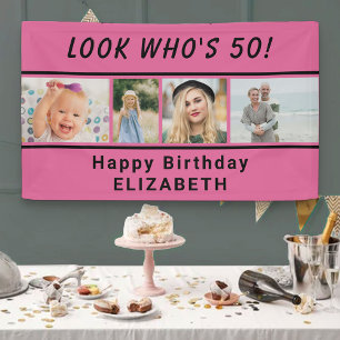 Lona Mira Quién Cumple Cualquier Edad 4 Foto Cumpleaños