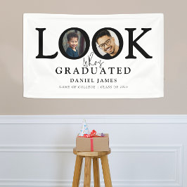 Lona Mira Quién Se Graduó Foto Fiesta de Graduación