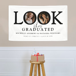 Lona Mira quién se graduó Foto Fiesta de Graduación Con