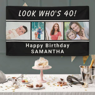 Lona Mira Quién Tiene Cualquier Edad 4 Foto Cumpleaños 