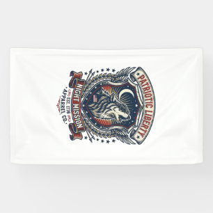 Lona Misión Nocturna Patriótica Lobo Patriota Militar I