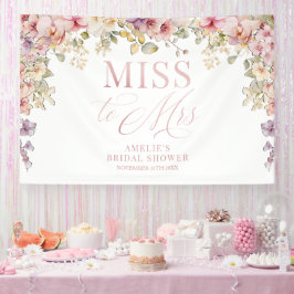 Lona Miss to Mrs Bridal shower elegant orchids backdrop