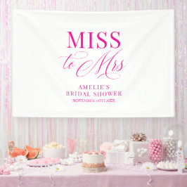 Lona Miss to Mrs Bridal shower elegant pink backdrop